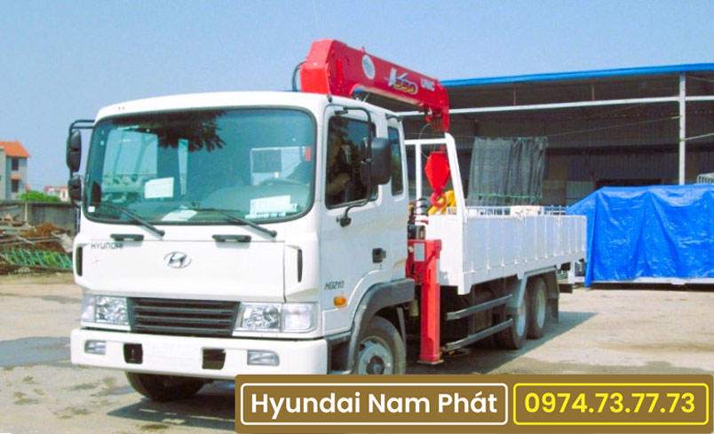 Xe Tải Hyundai HD210 Gắn Cẩu Unic 3 Tấn URV 340 Tải Trọng 12 Tấn